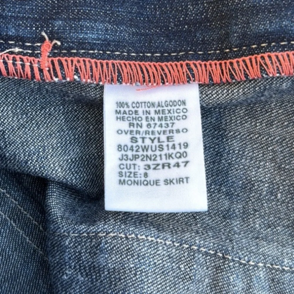 Denim Mini Skirt by Ralph Lauren with Patch - Picture 3 of 4